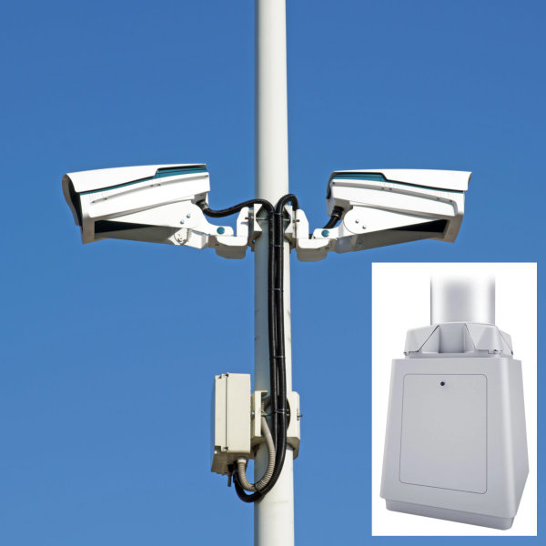 Round Tapered Aluminum Camera Pole With Gear Base