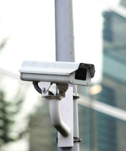 Round Tapered Steel CCTV Pole. CameraPoles.org