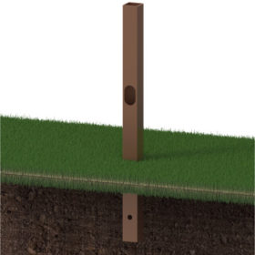 Square Direct Burried Camera Pole