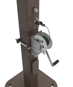 Camera Pole Winch Close Up.