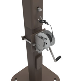 Camera Pole Winch Close Up.