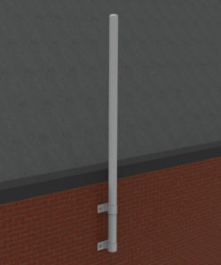 Wall Mount Round Aluminum Camera Pole