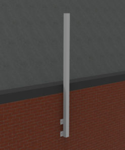 Wall Mount Square Aluminum Camera Pole