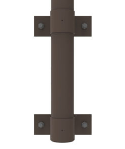 Wall Mounting Details for Aluminum Round Pole