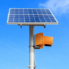 Round Tapered Steel Poles for Solar CCTV, off-grid applications