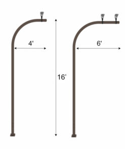 16 ft 4 and 6 ft extension arm. Camera Mounting Pole. CameraPoles.ORG